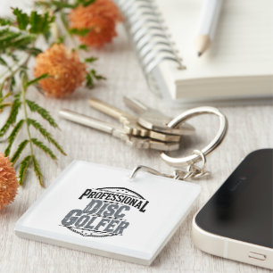 Professional Disc Golfer Disc Golf Key Ring