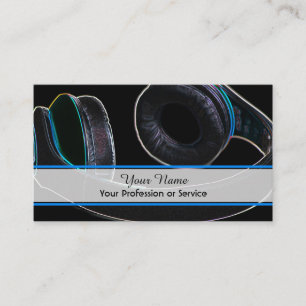 Professional DJ and VJ business card