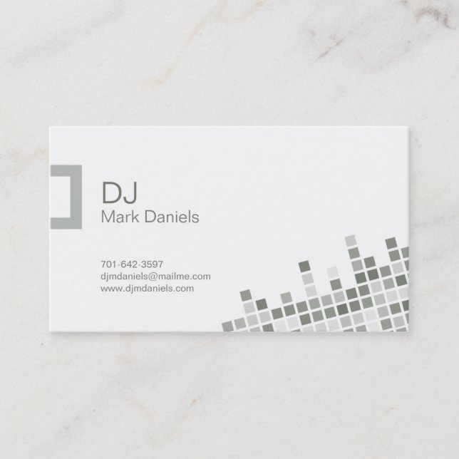 Professional DJ Business Card (Front)