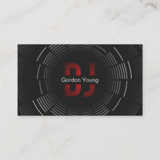 Professional DJ Business Card