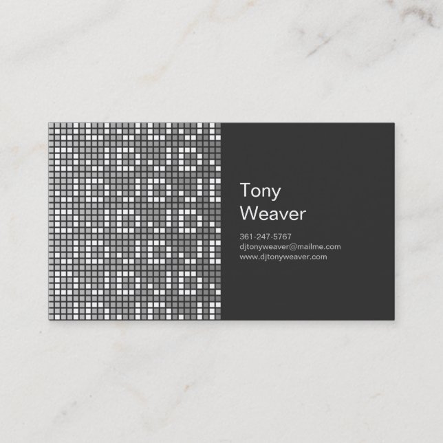 Professional DJ Business Card (Front)