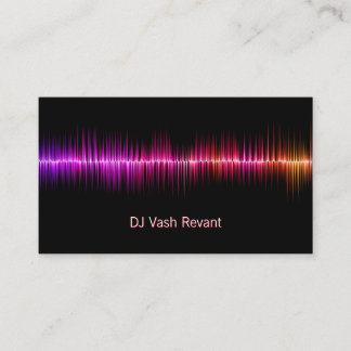Professional DJ Sound Waves Business Card