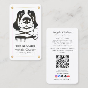 Professional Dog Groomer Business Card