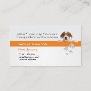 Professional Dog Trainer Business Card