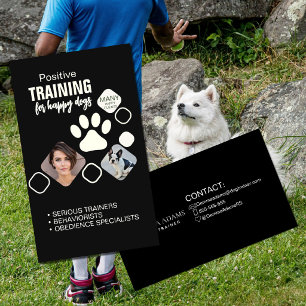 Professional Dog Trainer Services Puppy Training Business Card