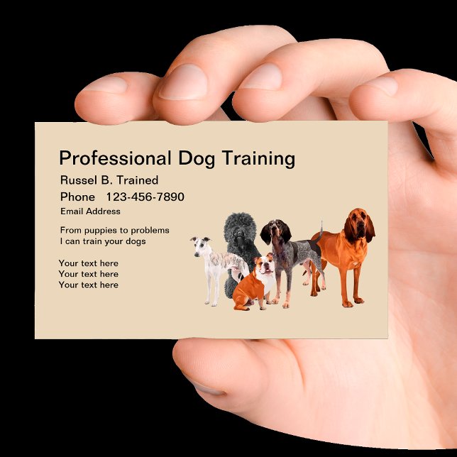 Professional Dog Training Service Business Card (Creator Uploaded)
