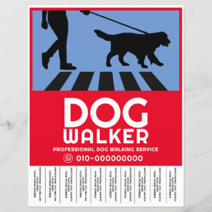 Professional Dog Walking Service Flyer
