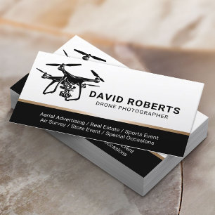 Professional Drone Photographer Aerial Photography Business Card