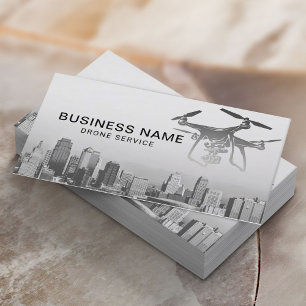 Professional Drone Service Aerial Photography Business Card