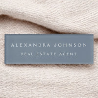 Professional Dusty Slate Blue Modern Business