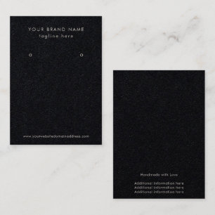 Professional Earring Display Business Card
