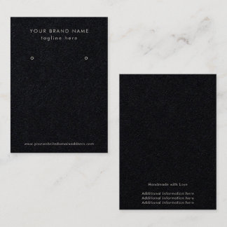 Professional Earring Display Business Card