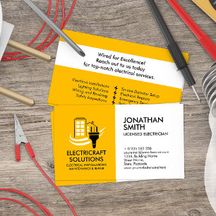 Professional Electrical Contractor - Electrician Business Card