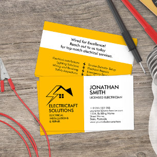 Professional Electrical Contractor - Electrician Business Card