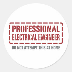 Professional Electrical Engineer Classic Round Sticker