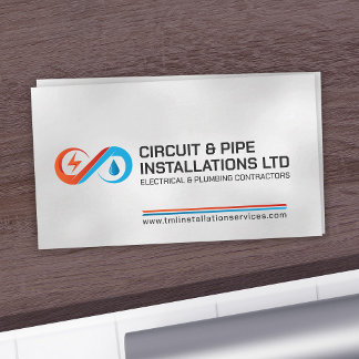 Professional Electrical & Plumbing Contractor  Business Card
