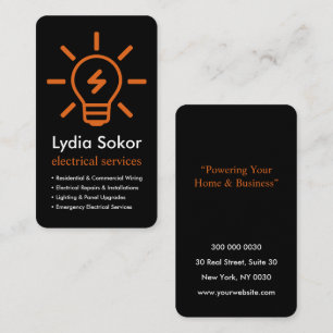 Professional Electrical Services Business Card