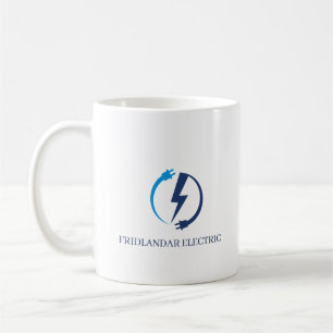 Professional Electrician Blue Lightning Bolt Coffee Mug