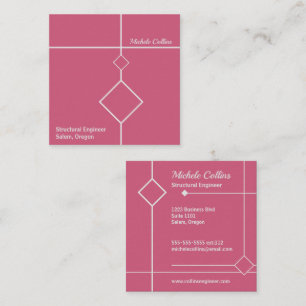 Professional Elegance Square Business Card
