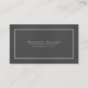 Professional Elegant Black Wood Square Boarder Business Card