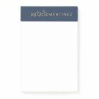 Professional Elegant Blue Gold Personalised Large