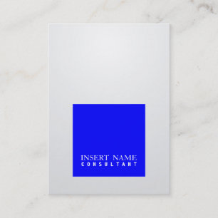 Professional Elegant Blue Square Modern Gradient Business Card