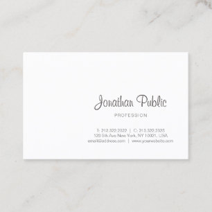 Professional Elegant Calligraphy Script Modern Business Card
