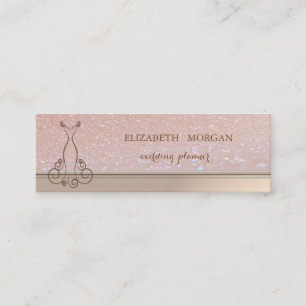 Professional Elegant Chic Glittery,Dress Mini Business Card