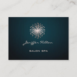 Professional elegant chic texture dandelion business card