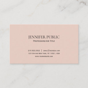Professional Elegant Colour Simple Modern Plain Business Card