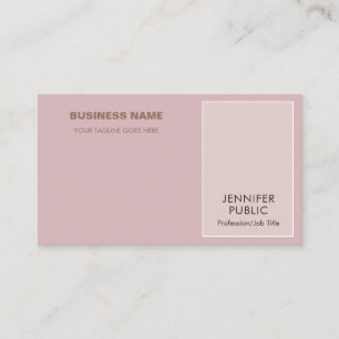 Professional Elegant Colours Modern Creative Chic Business Card