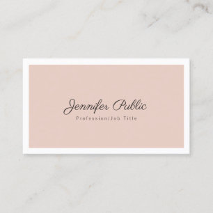 Professional Elegant Colours Simple Chic Modern Business Card