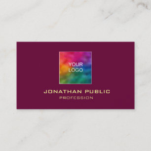 Professional Elegant Gold Colour Text Luxury Business Card