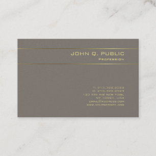 Professional Elegant Gold Text Luxury Template Business Card
