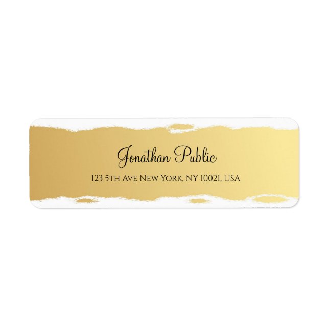 Professional Elegant Gold White Script Luxurious (Front)