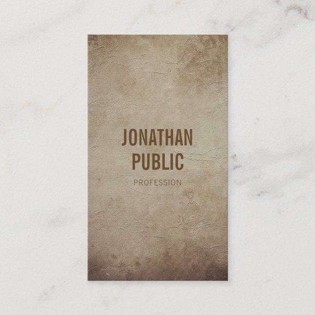 Professional Elegant Historical Vintage Design Business Card (Front)