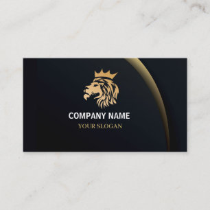 Professional Elegant Lion Logo Appointment Card