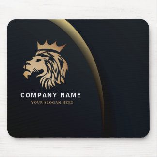 Professional Elegant Lion Logo Business Card Mouse Pad