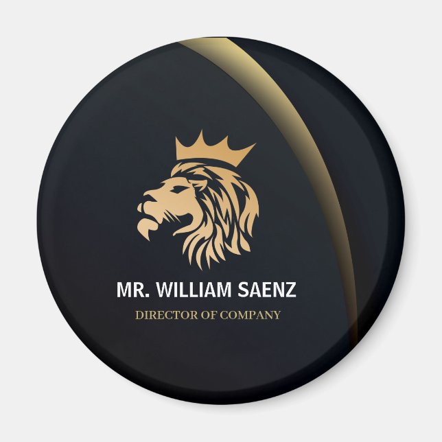 Professional Elegant Lion Logo  Magnet (Front)