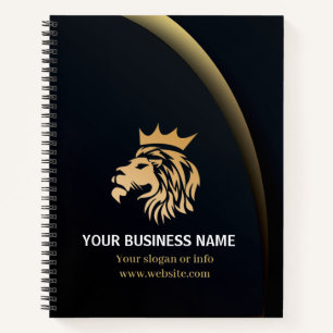 Professional Elegant Lion Logo Notebook