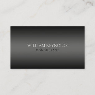 Professional Elegant Minimal Black Gradient Business Card