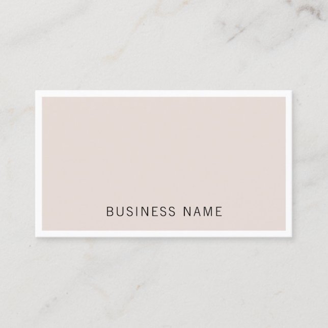Professional Elegant Minimalist Firm Company Plain Business Card (Front)