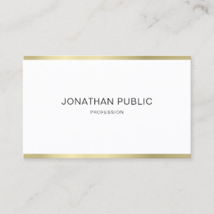 Professional Elegant Minimalistic Design Plain Business Card