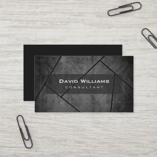 Professional Elegant Modern Black Business Card