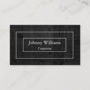 Professional Elegant Modern Black Wood Double Busi Business Card