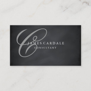 Professional Elegant Modern Blackboard Chalkboard Business Card