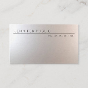Professional Elegant Modern Charming Plain Luxury Business Card