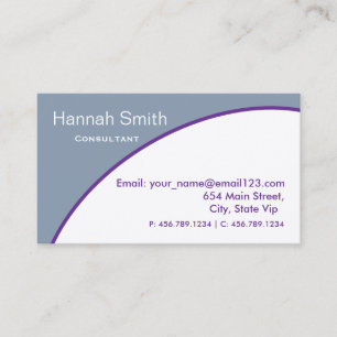 Professional Elegant Modern Consultant  Business Card