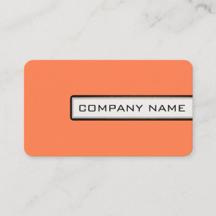 Professional Elegant Modern Coral Minimalist Business Card
