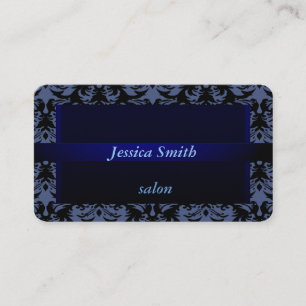 Professional elegant modern damask velvet business card